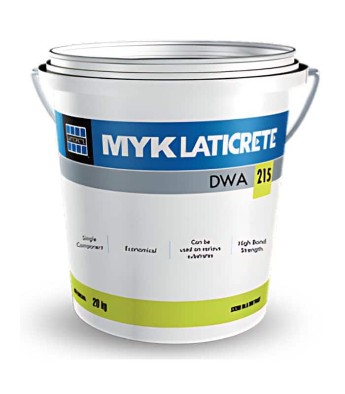 High-Strength LATICRETE® DWA 215 PU Tile AdhesiveMYK Tile Adhesive (7) High-Strength LATICRETE® DWA 215 PU Tile Adhesive